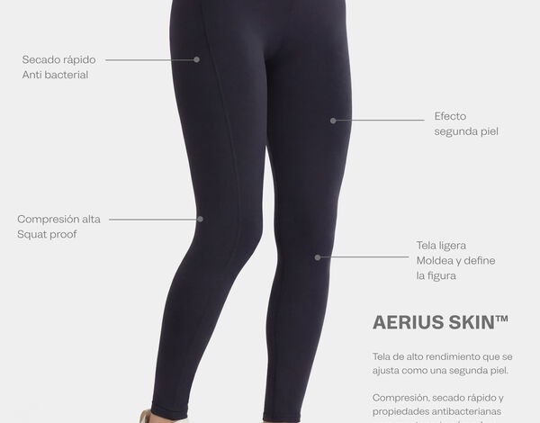 Leggings Core Control Aerius Skin, Morado