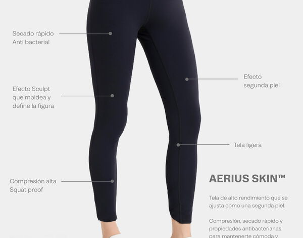 Leggings Pretina Cruzada Aerius Skin, Mocca
