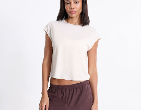 Camiseta Para Mujer Beige