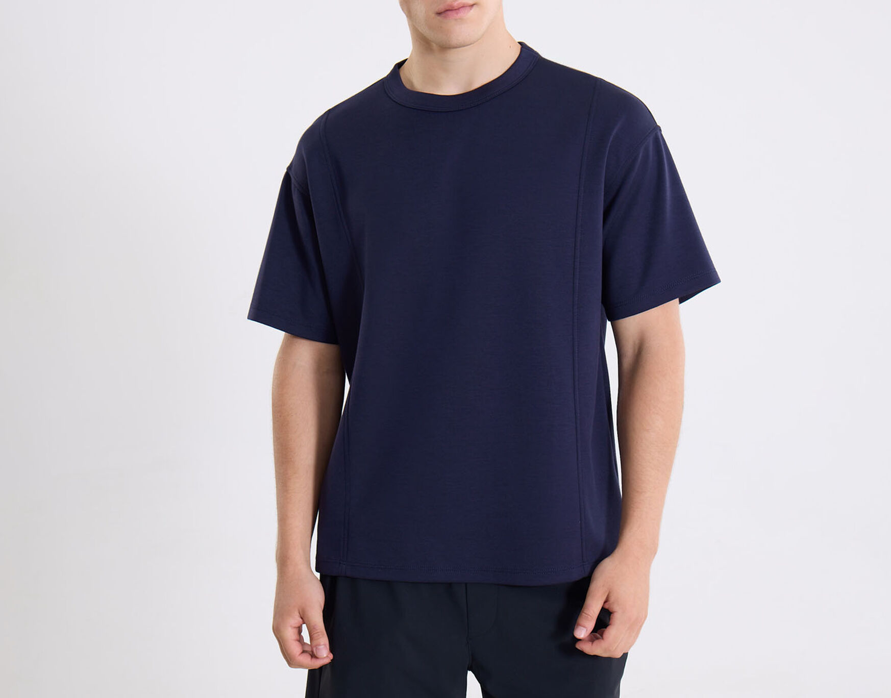 Camiseta Para Hombre AzulOscuro