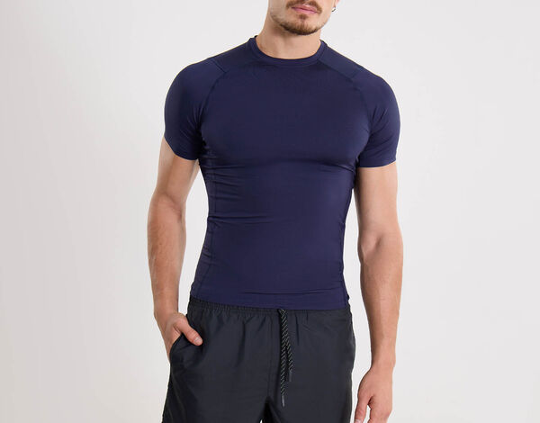 Camiseta Para Hombre AzulOscuro