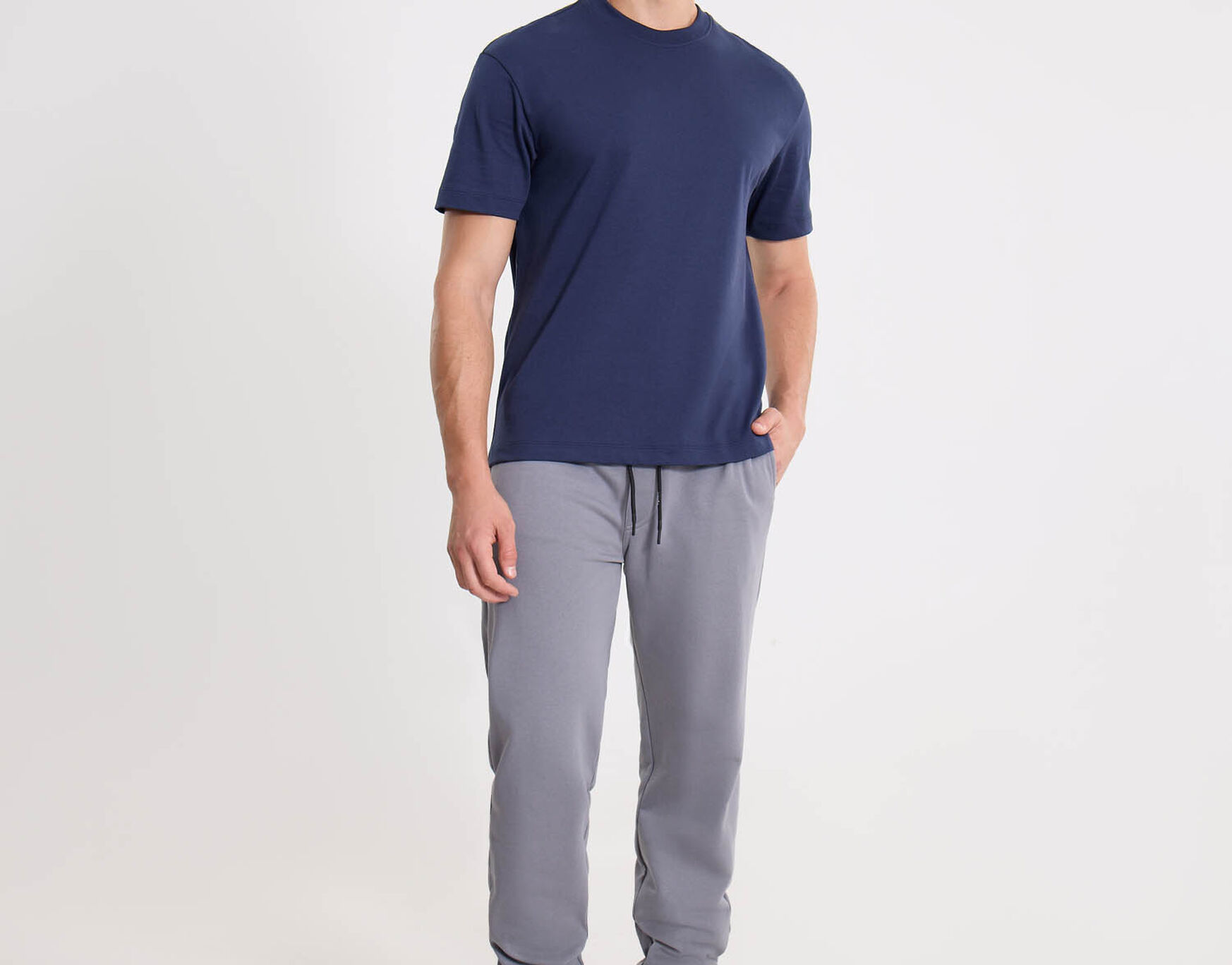 Camiseta Para Hombre AzulOscuro