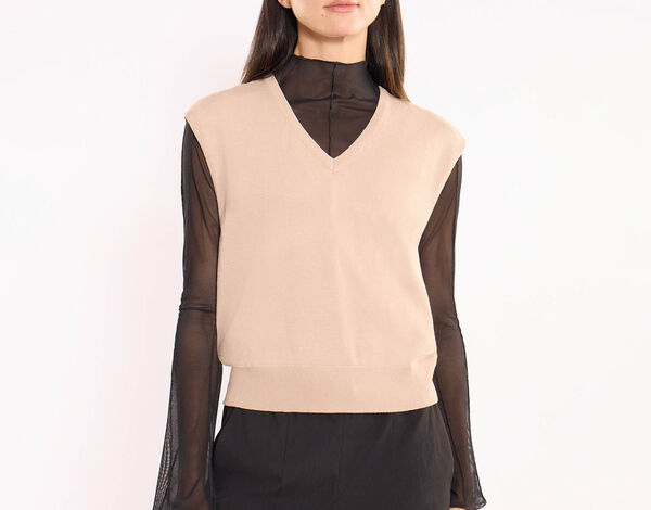 Camiseta Para Mujer Beige