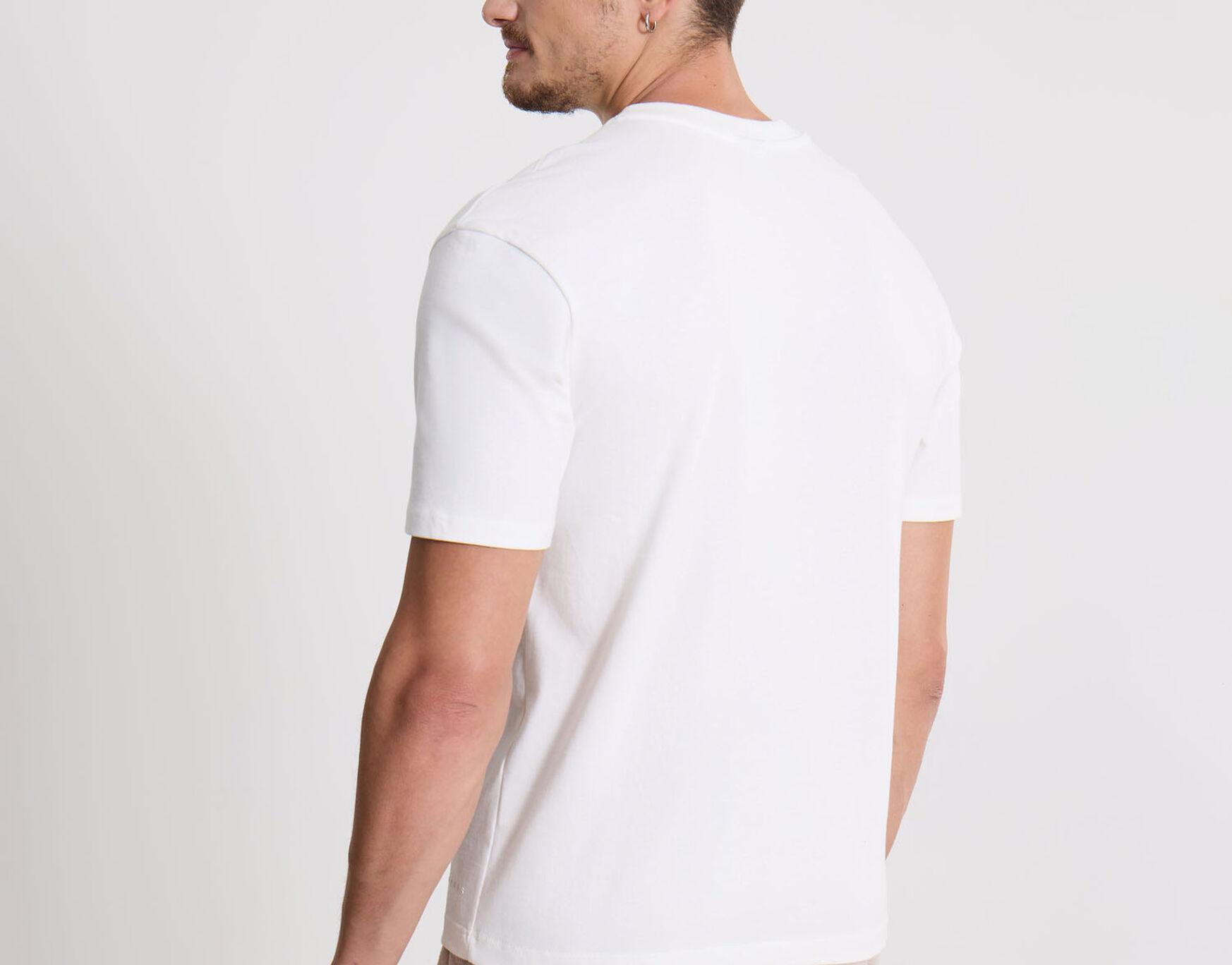 Camiseta Para Hombre Blanco