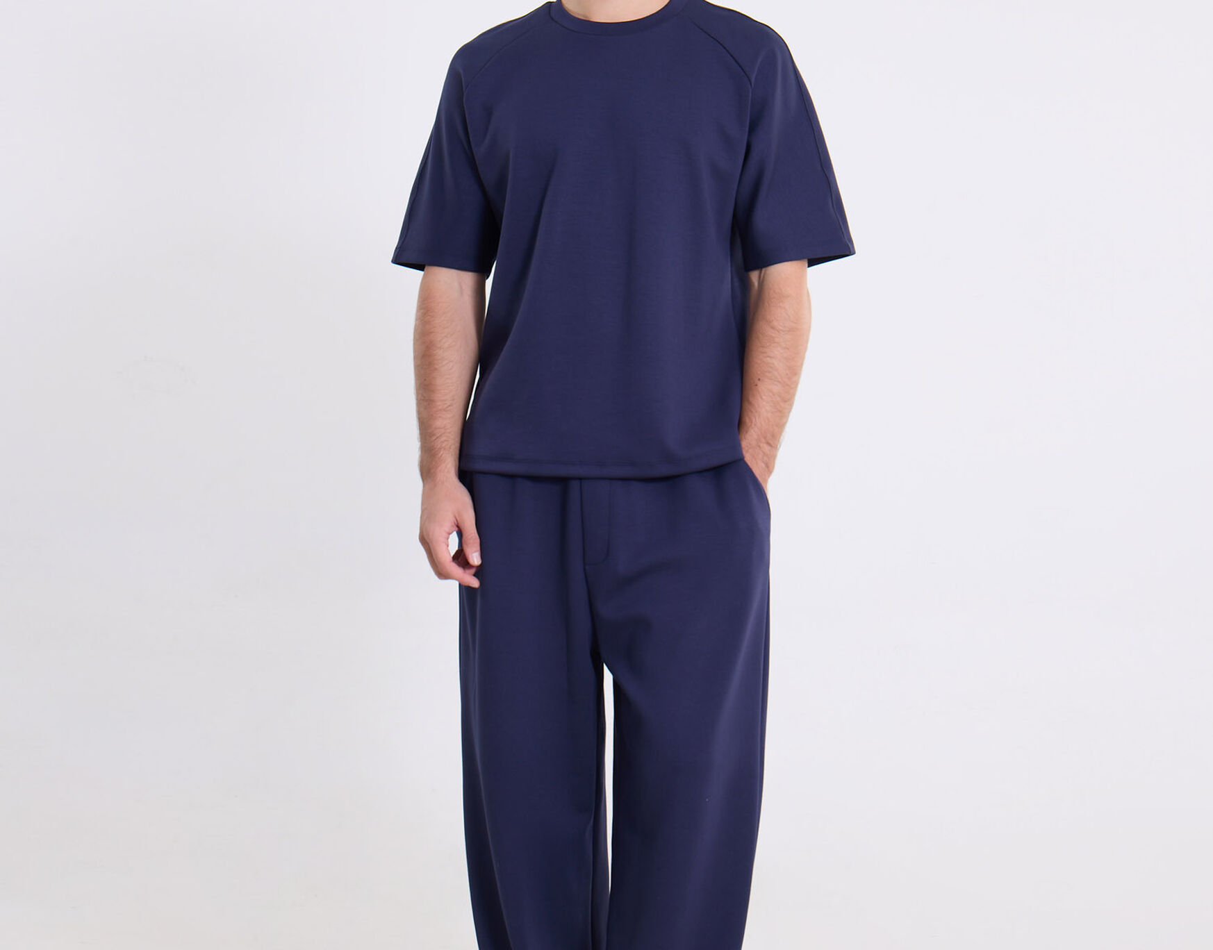 Camiseta Para Hombre AzulOscuro