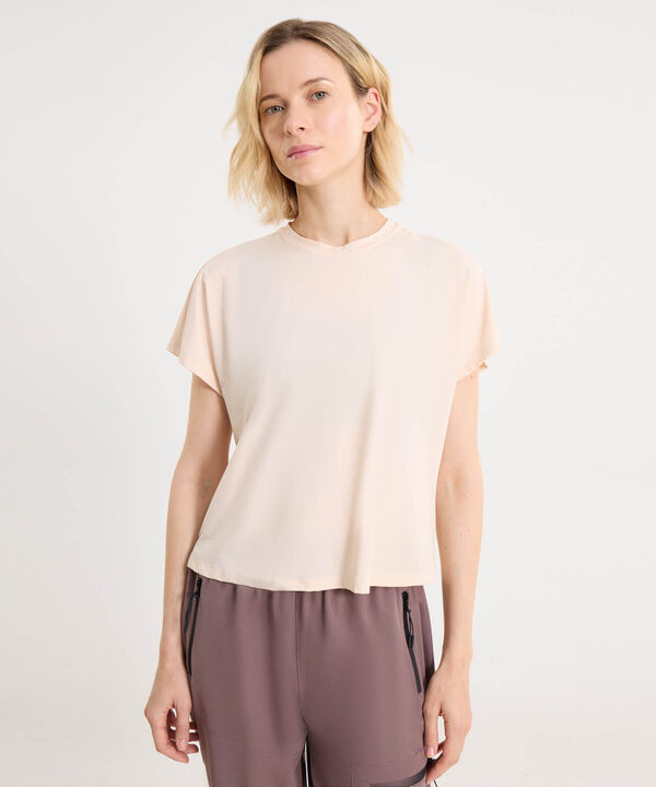 Camiseta Para Mujer Crema image number null