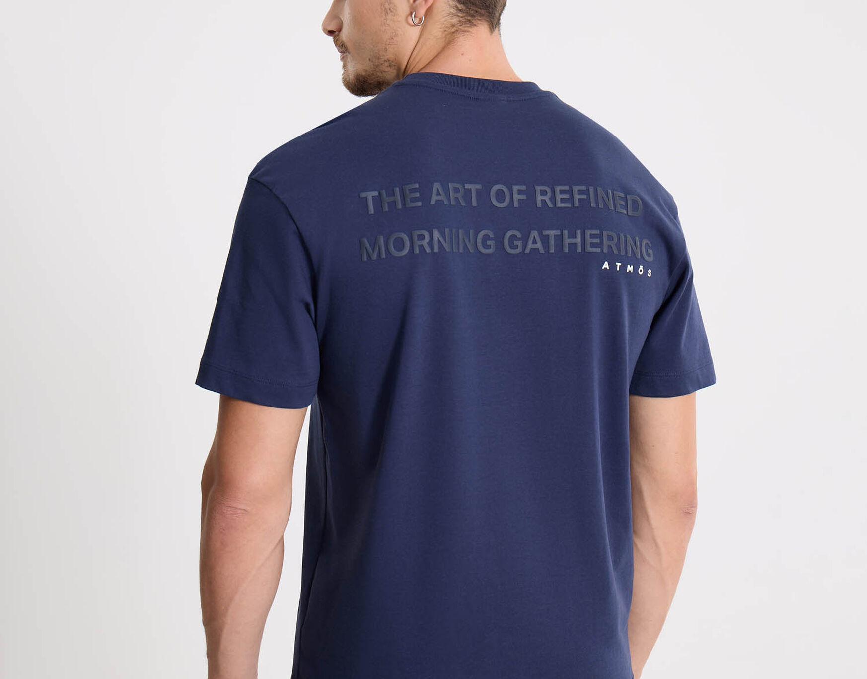 Camiseta Para Hombre AzulOscuro