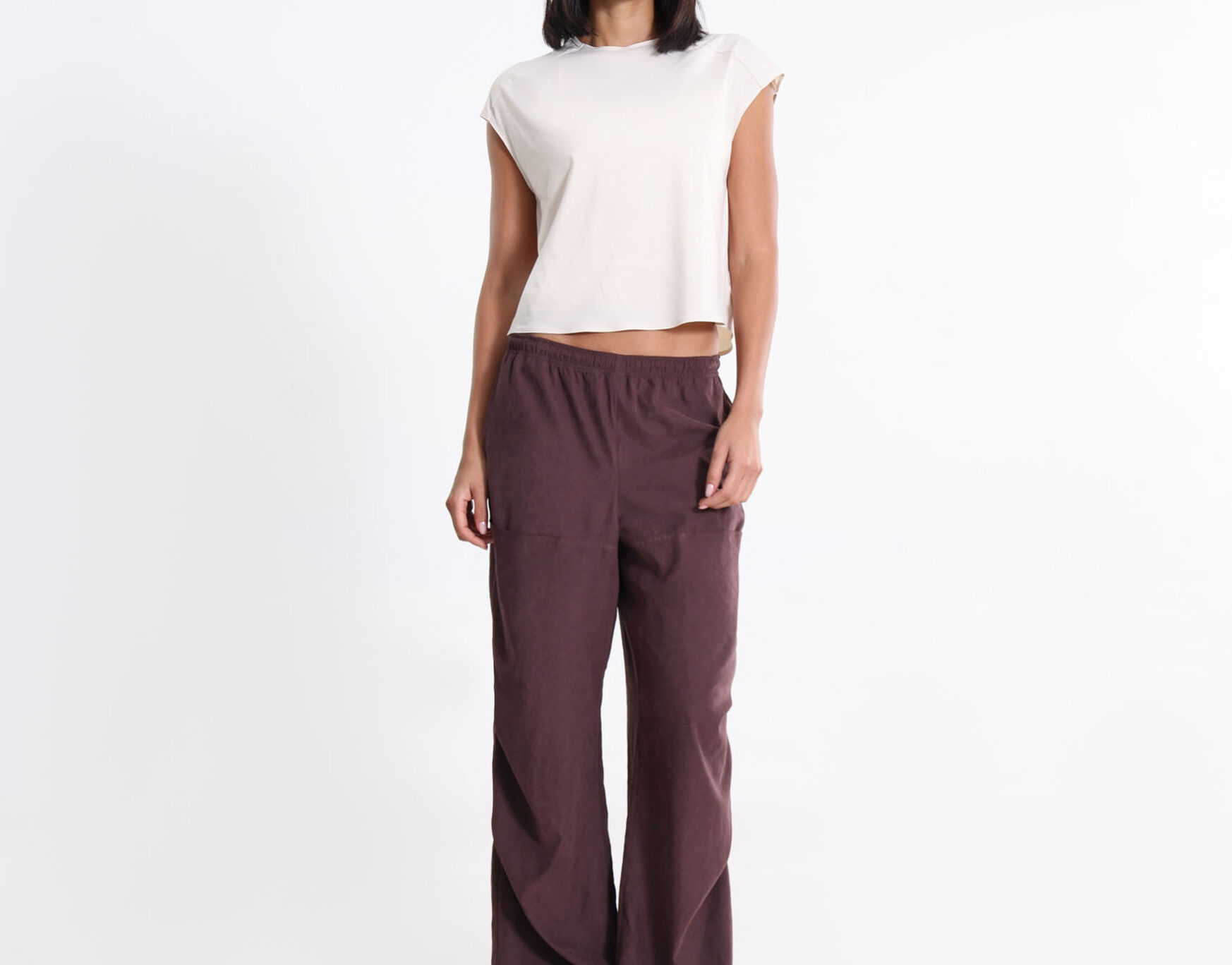 Camiseta Para Mujer Beige