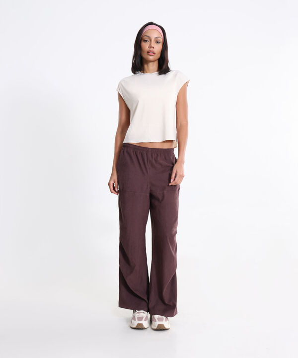 Camiseta Para Mujer Beige image number null