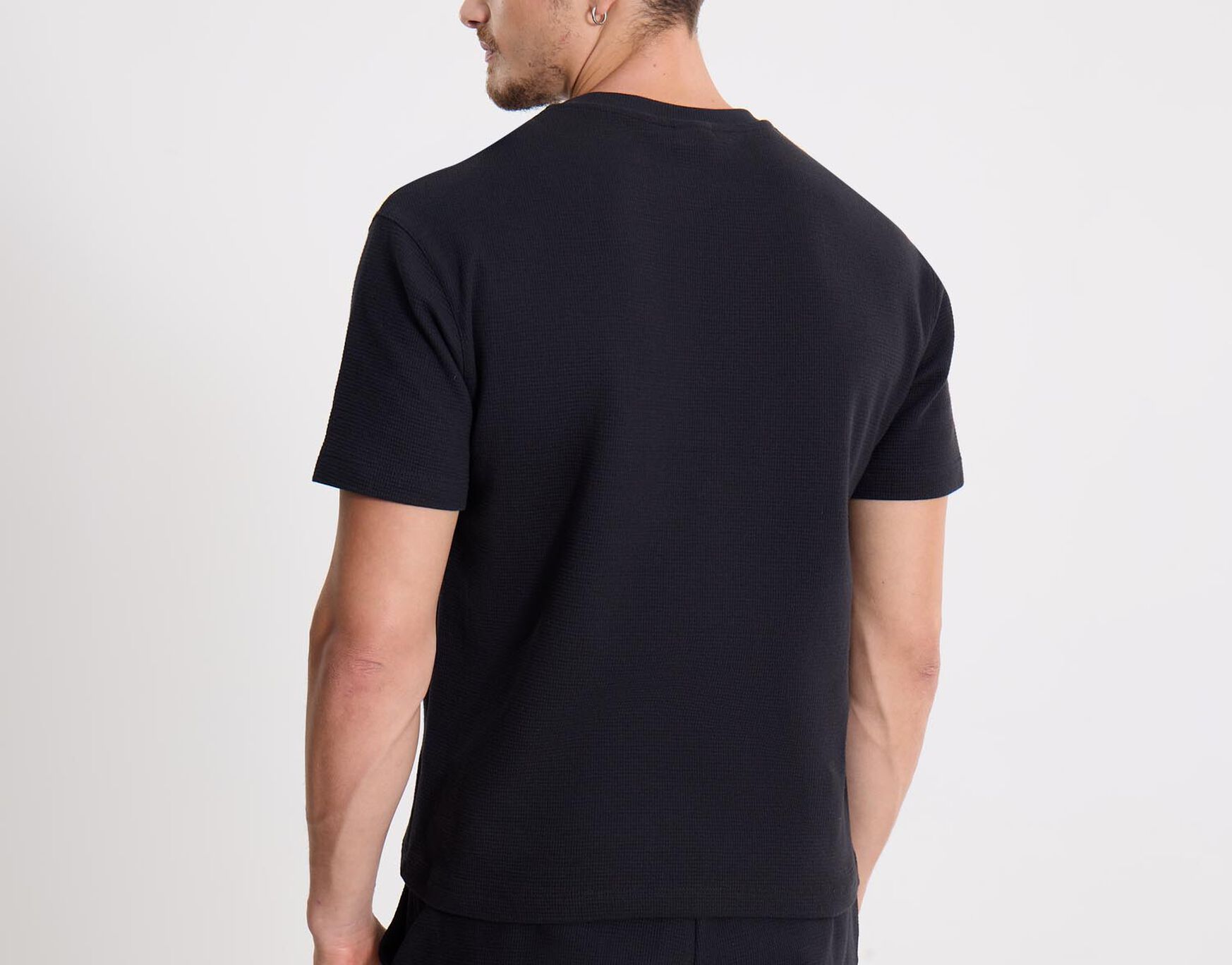 Camiseta Para Hombre Negro