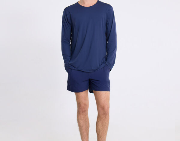 Camiseta Para Hombre AzulOscuro