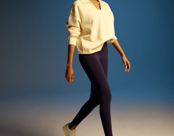 Leggins Regular con Estribos, AzulOscuro